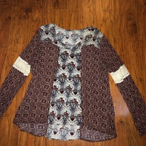 Charlotte Russe Bohemian Blouse Size L